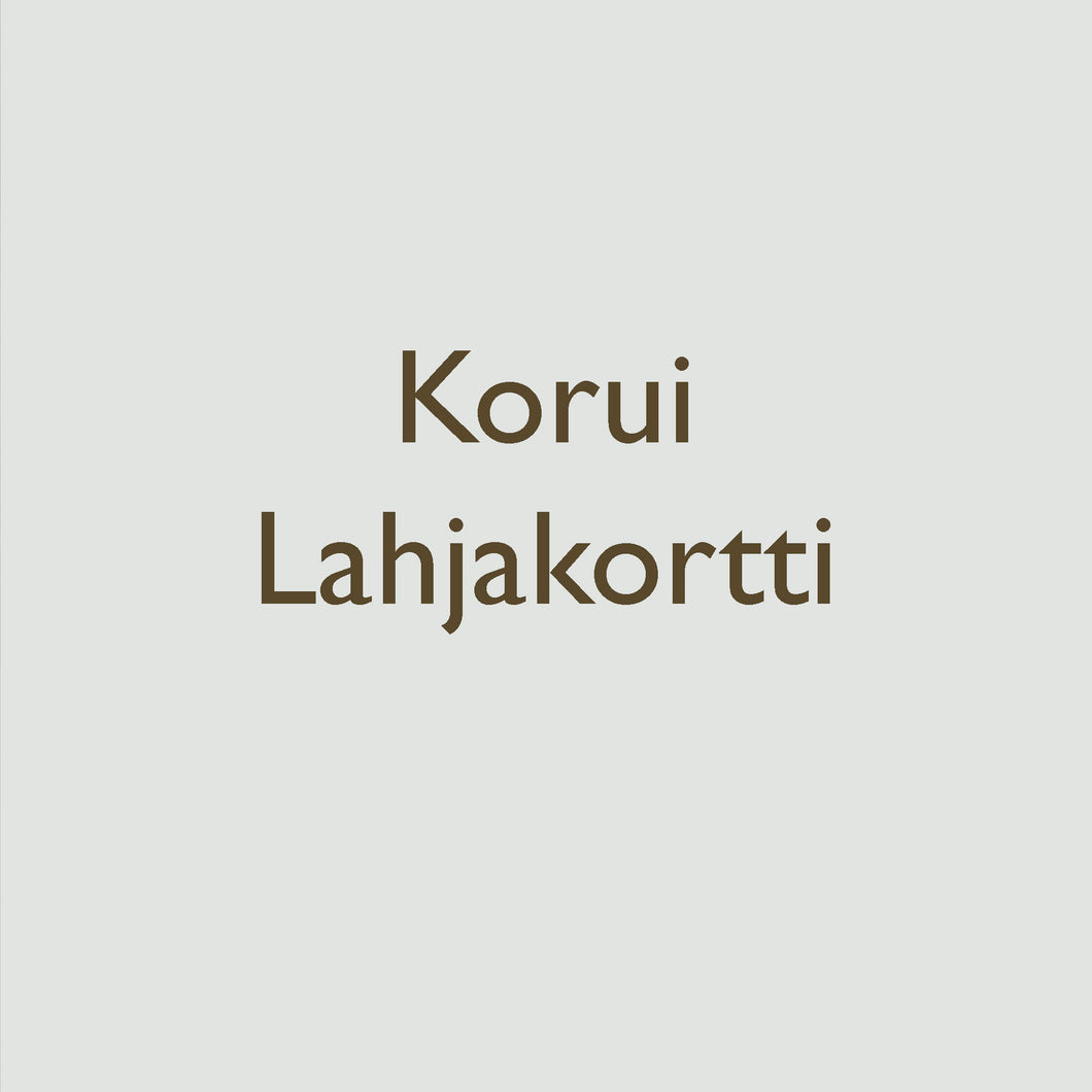 Korui lahjakortti